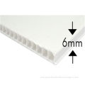 3mm 5mm White Corflute Sheets Corona Treatment For Printing Signs